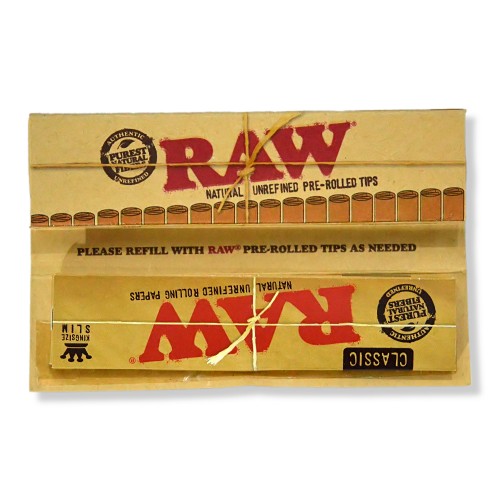 Raw Classic Masterpiece King Size Slim With Pre Rolled Tips 2554